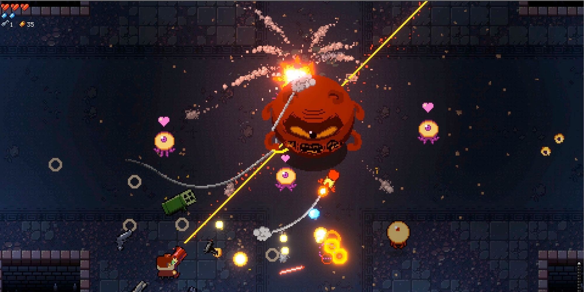 Enter the Gungeon bullet-hell sequence