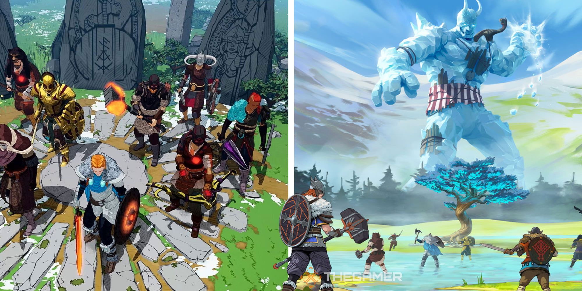 Split image of Tribes Of Midgard