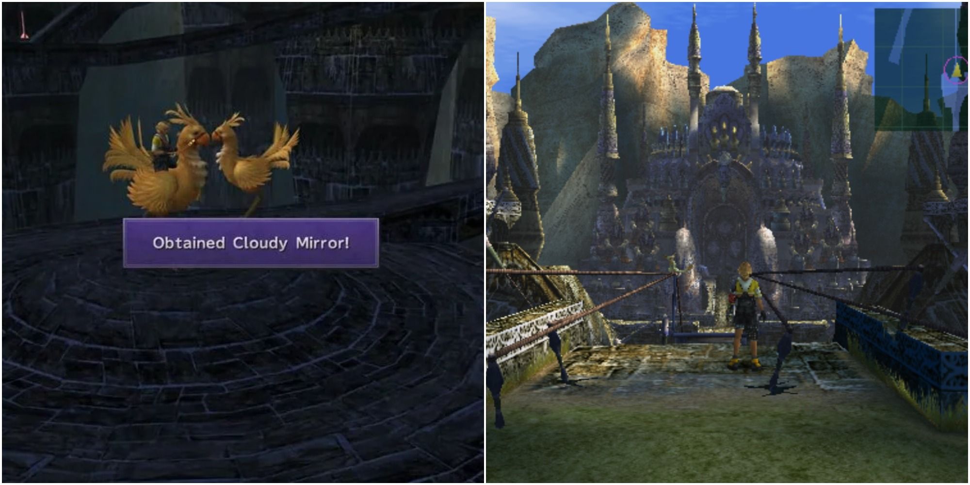FF 10 Cloudy Mirror at Remiem Temple with Chocobo race