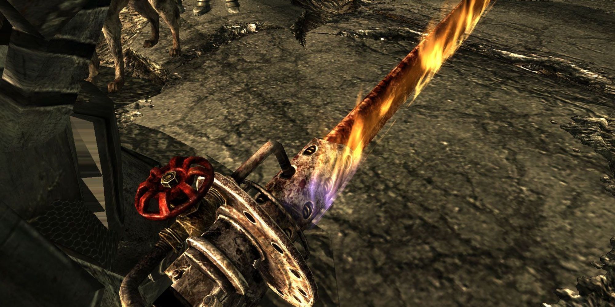 Fallout 3 Shishkebab on fire