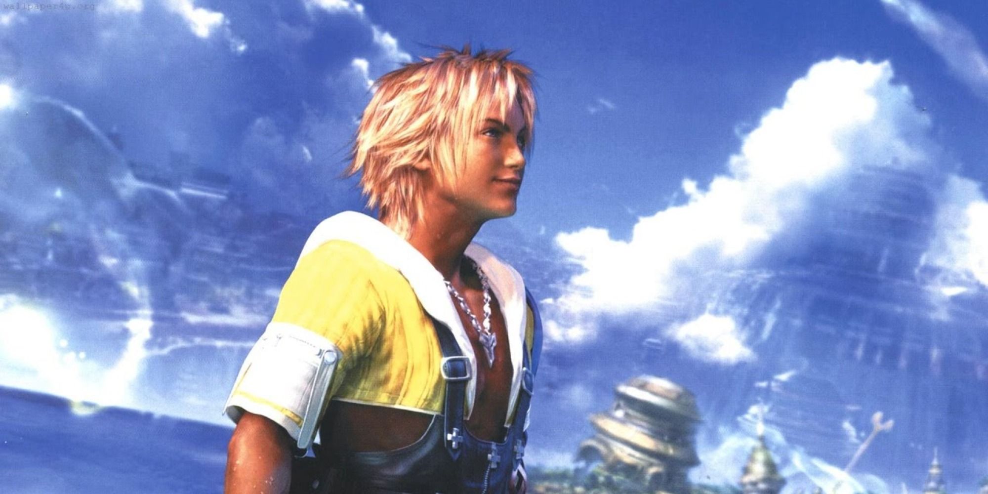 Still from an FMV of Tidus in Final Fantasy 10