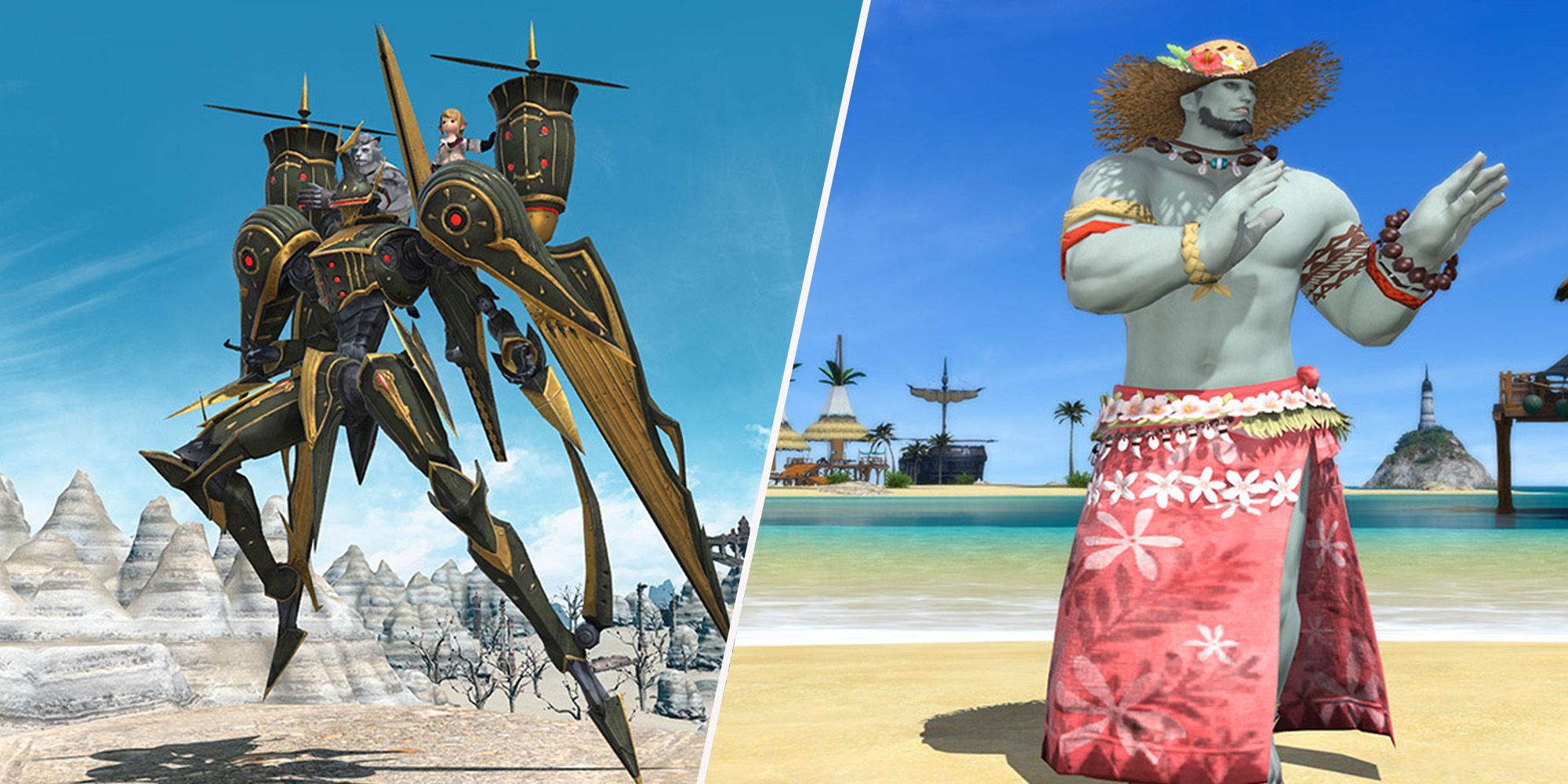 Final Fantasy 14 Cruise Chaser Mount and Flame Dance emote