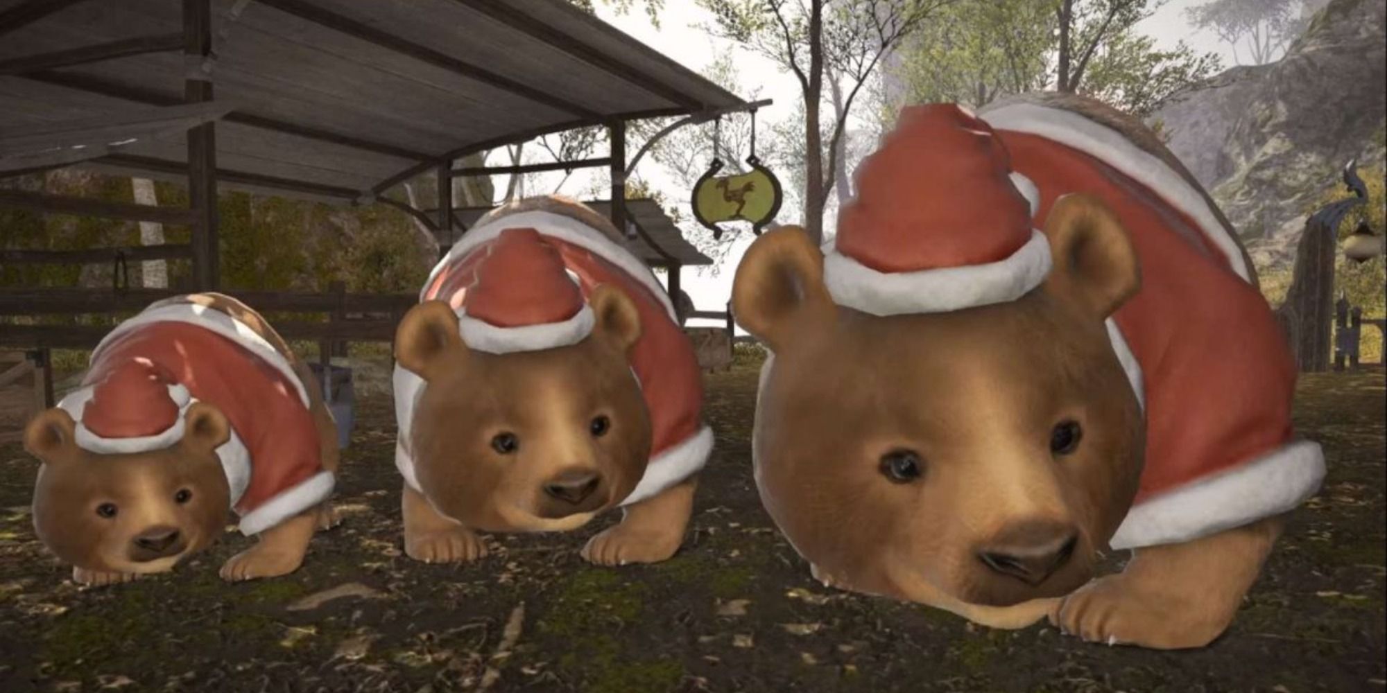 Final Fantasy 14 Starlight Festival Bear Mount.