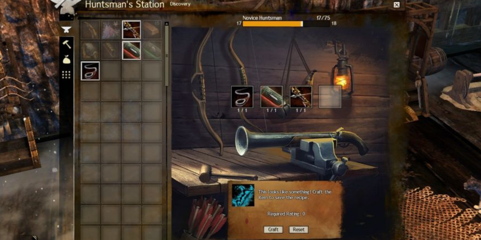 GW2 - screenshot of huntsman's station discovery tab
