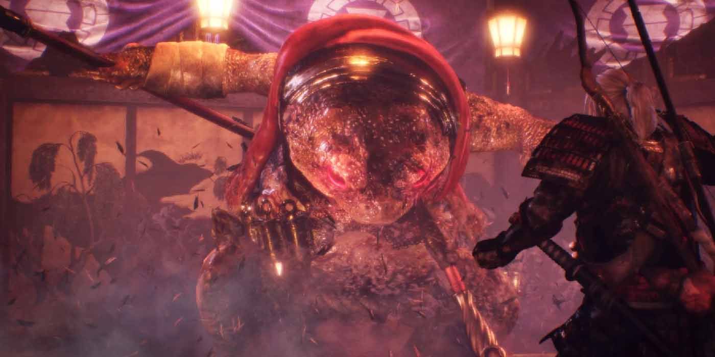Giant Toad boss, one of the hardest bosses in Nioh, including the DLC