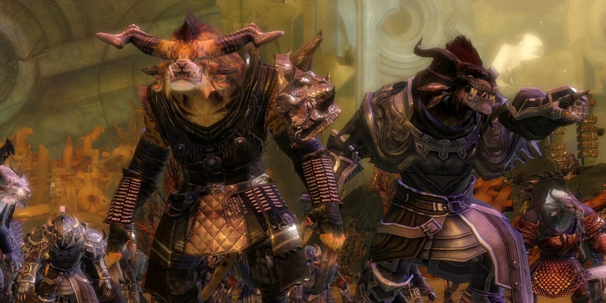 Guild Wars 2 Charr - Warband ready for combat