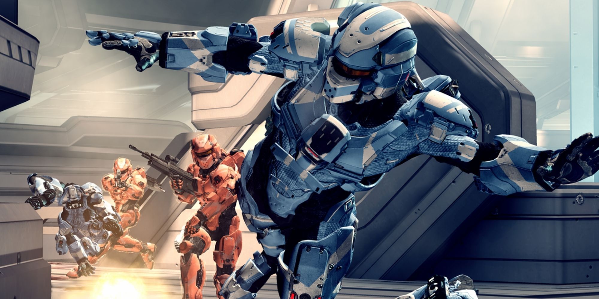 Halo Reach Multiplayer, Promo shot of 4 players playing multiplayer