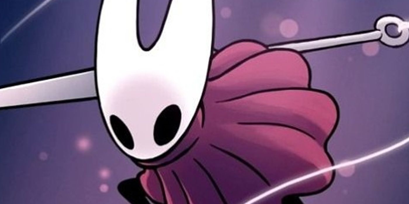 Hollow Knight artwork of Hornet with nail
