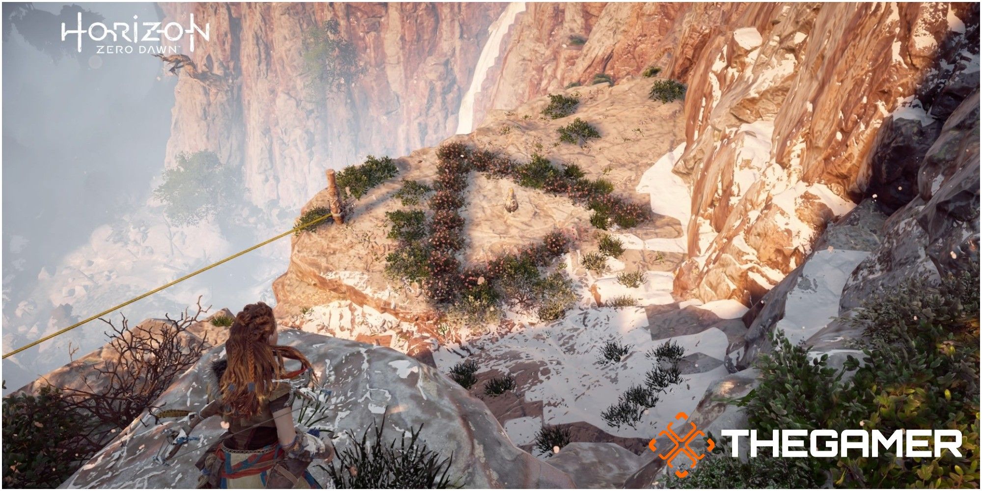 Horizon Zero Dawn Metal Flower Location Set One Metal Flower Two Cliff View