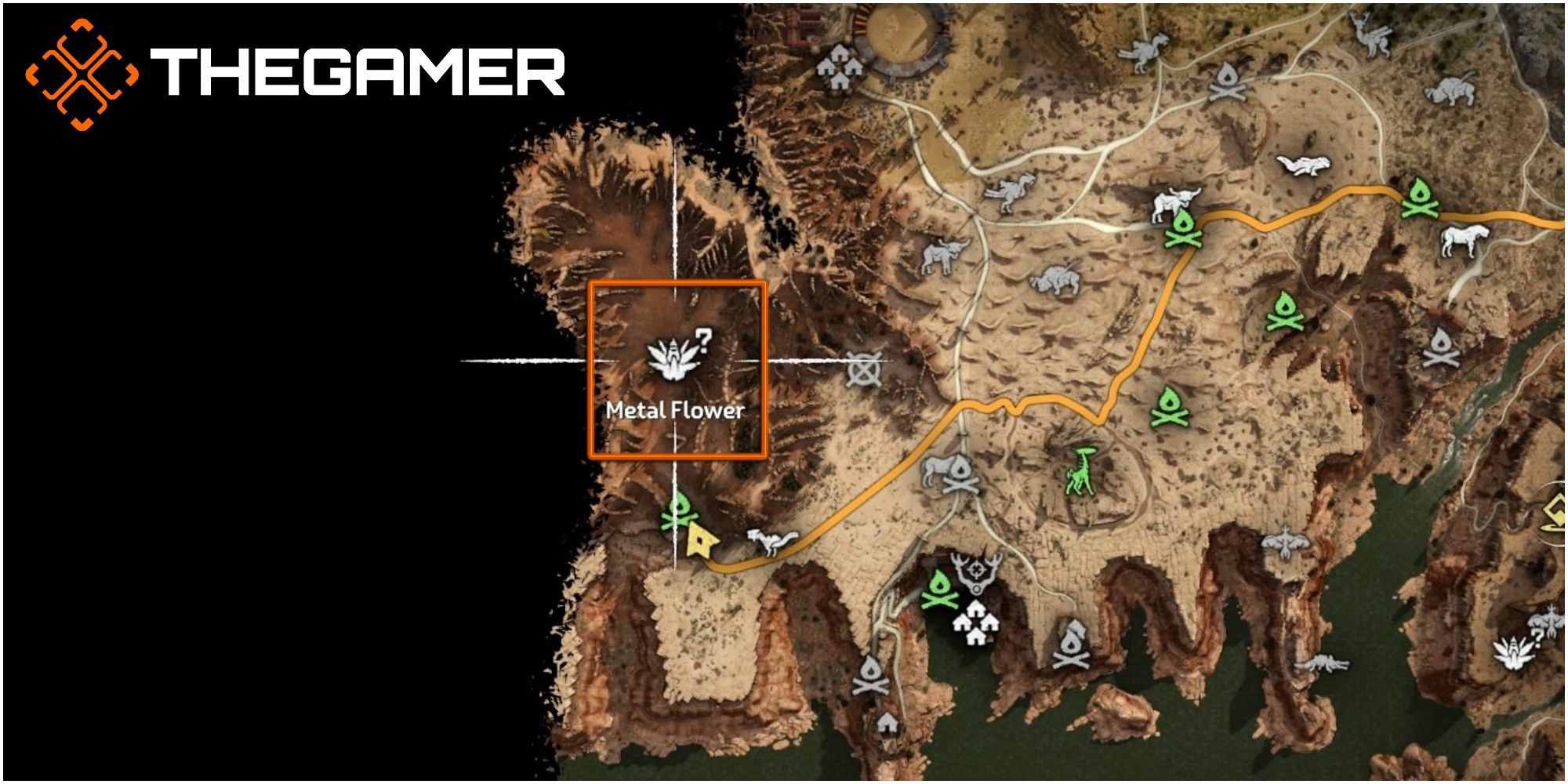 Horizon Zero Dawn Metal Flower Location Set Two Metal Flower H Map Location