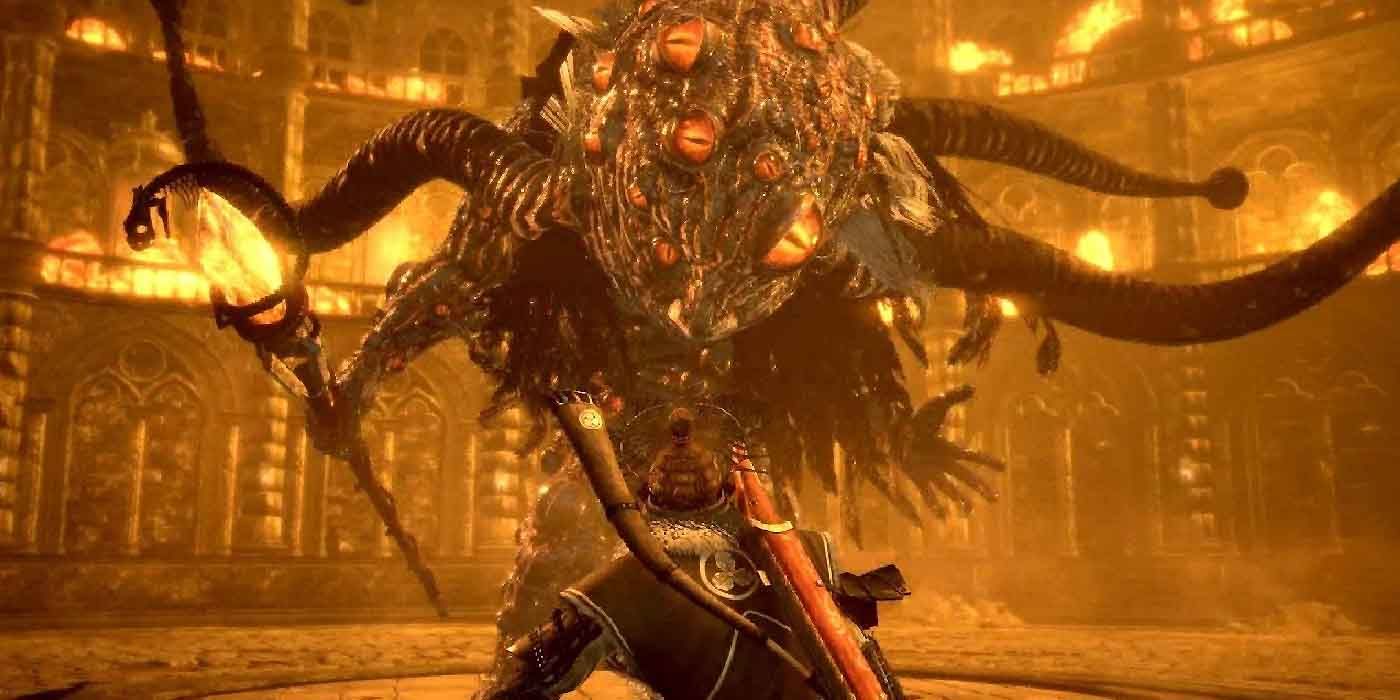 The abomination called Hundred Eyes, one of the hardest bosses in Nioh, including the DLC