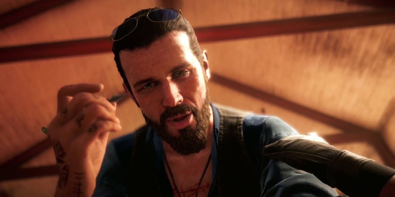 John Seed in Far Cry 5 leaning over player