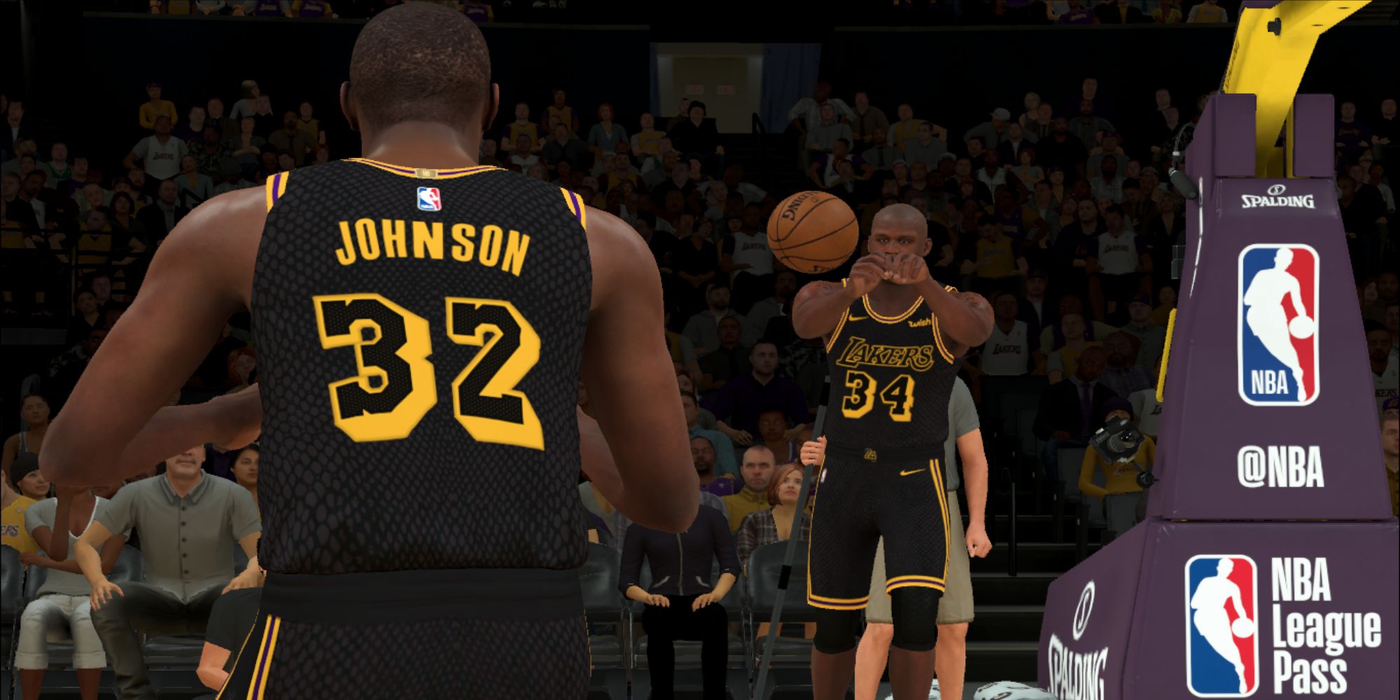 Shaquille O'Neal Magic Johnson NBA 2K21 Mamba City Jersey