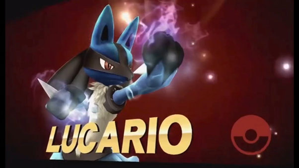 Lucario victorious in Super Smash Bros