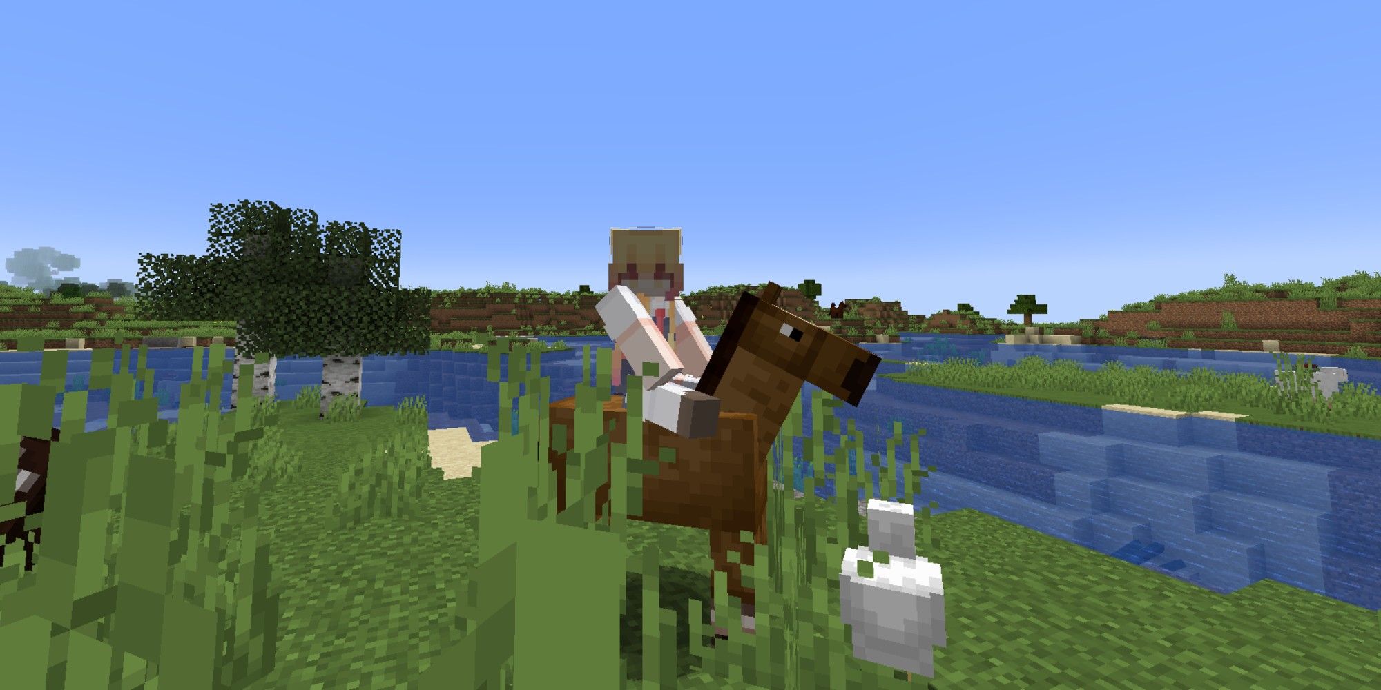 player sitting on horse