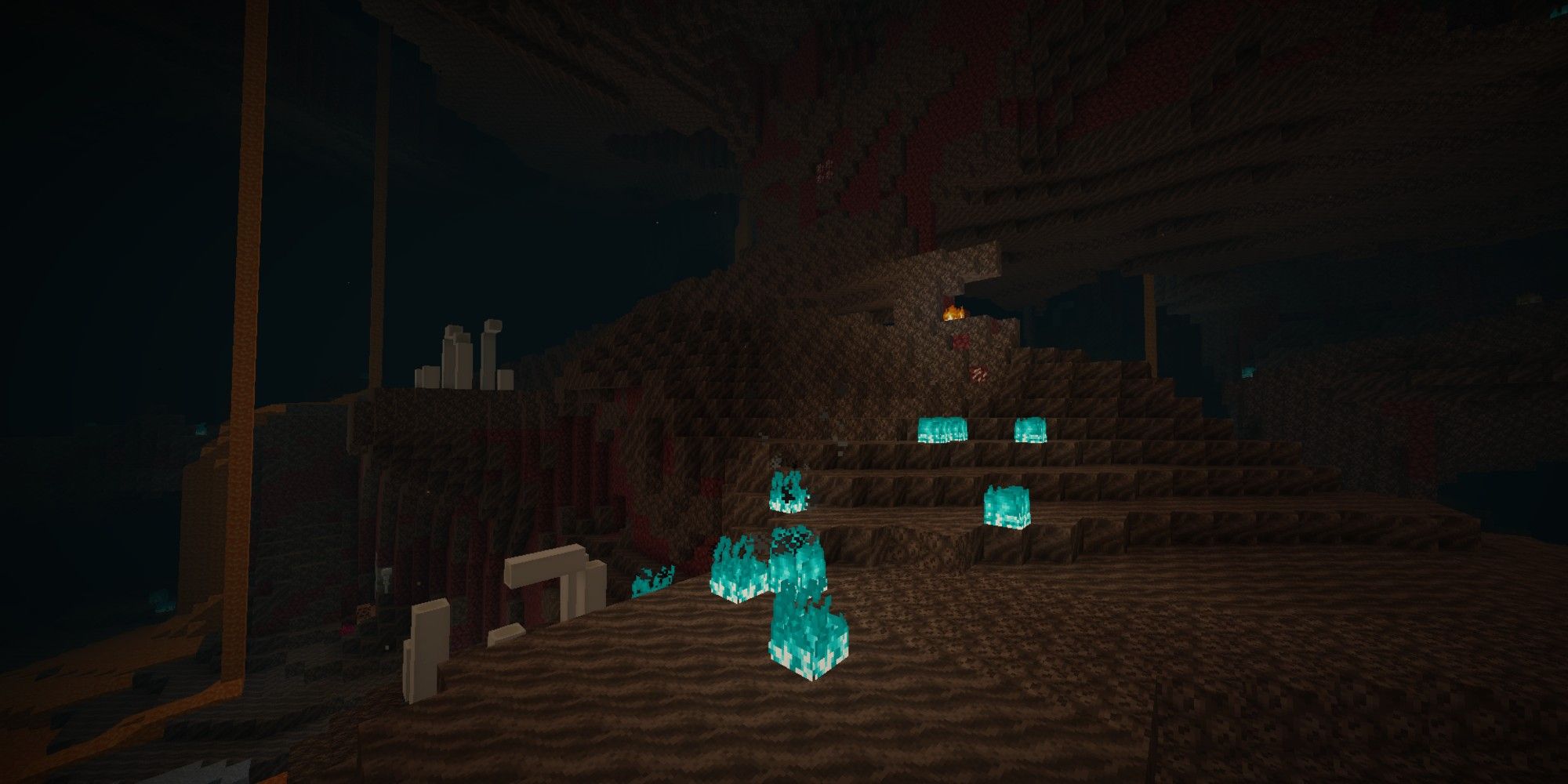 soul sand valley biome in the nether