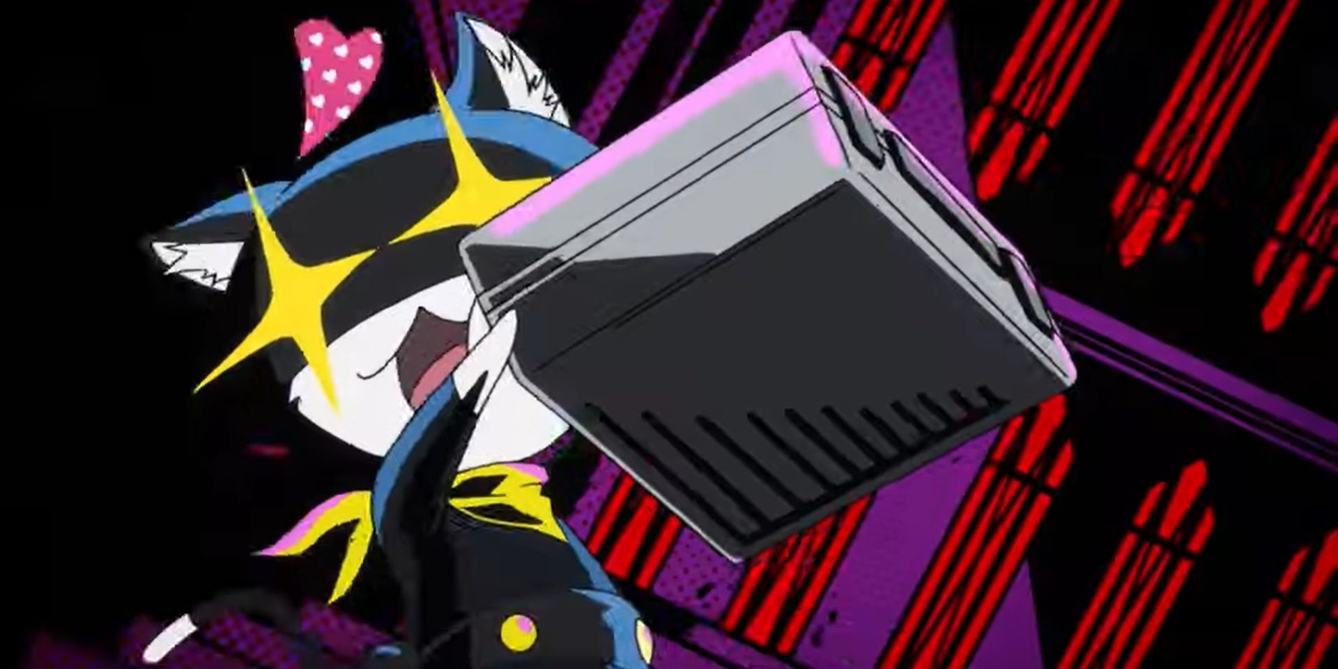 An excited Morgana in Persona 5