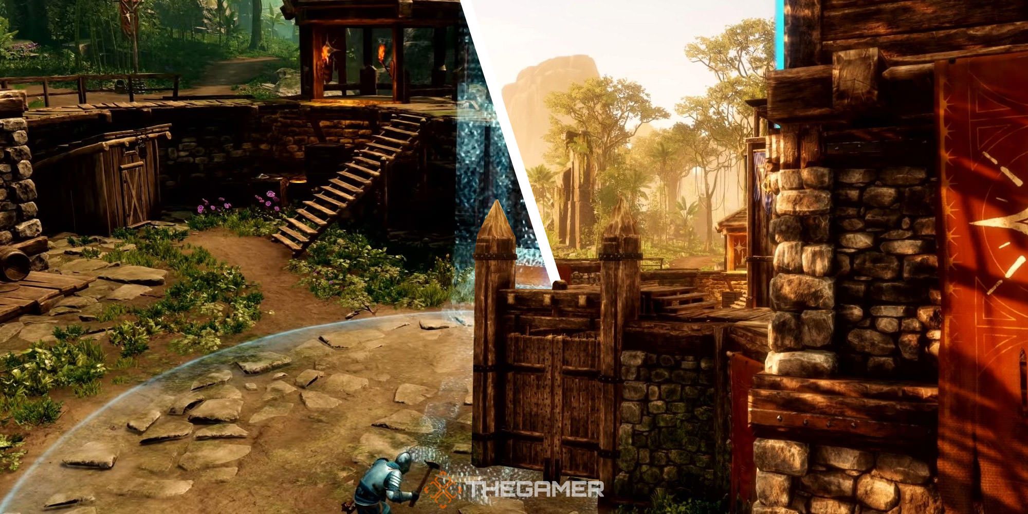 Split image of Outpost Control and Fort Gate