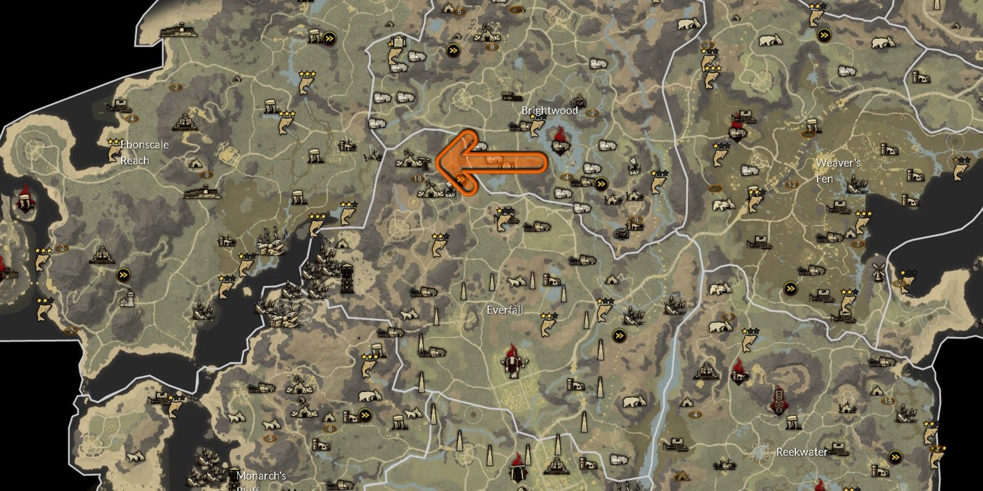 New World ebonrock mine location