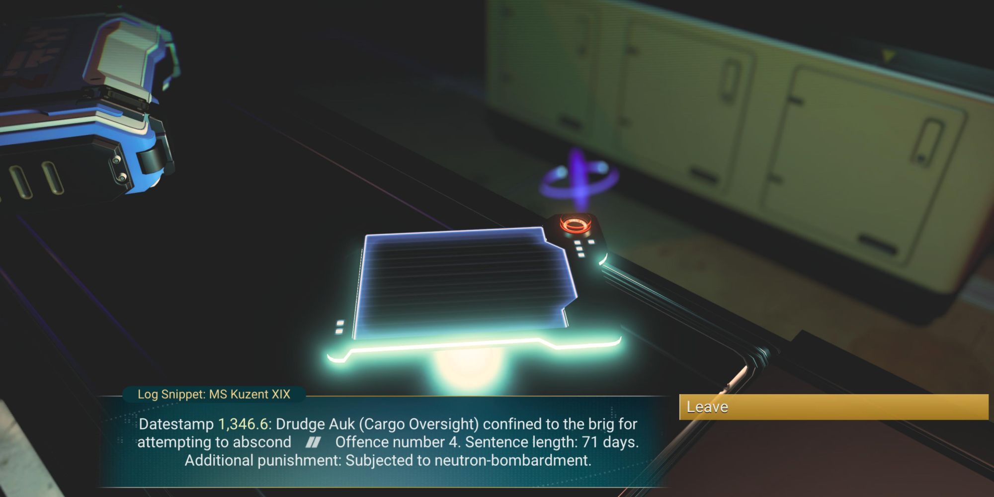 No Man's Sky_datapad with crew log
