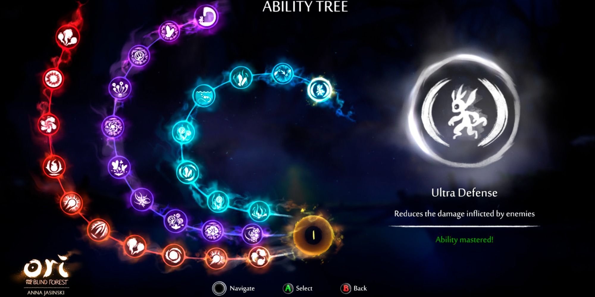 Ori and The Blind Forest skill tree