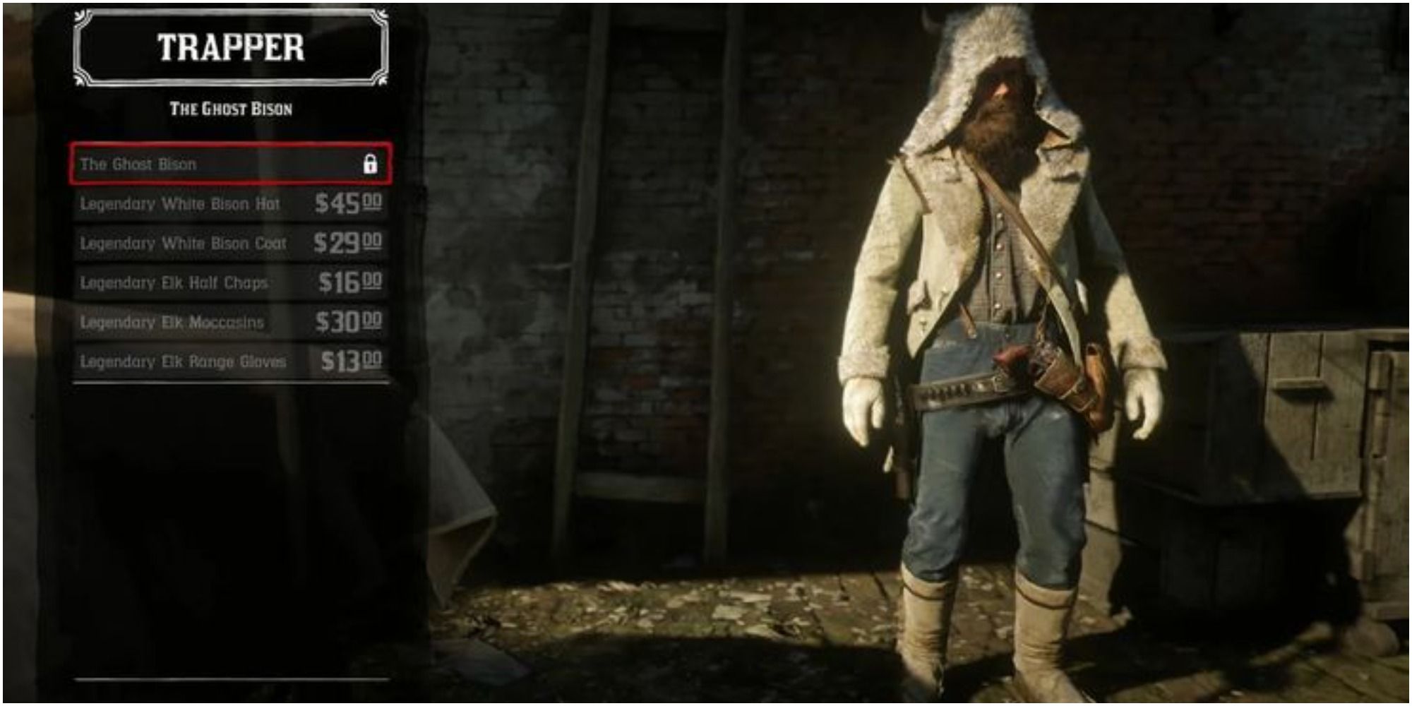 Red Dead Redemption 2 Arthur Viewing The Complete Ghost Bison Outfit