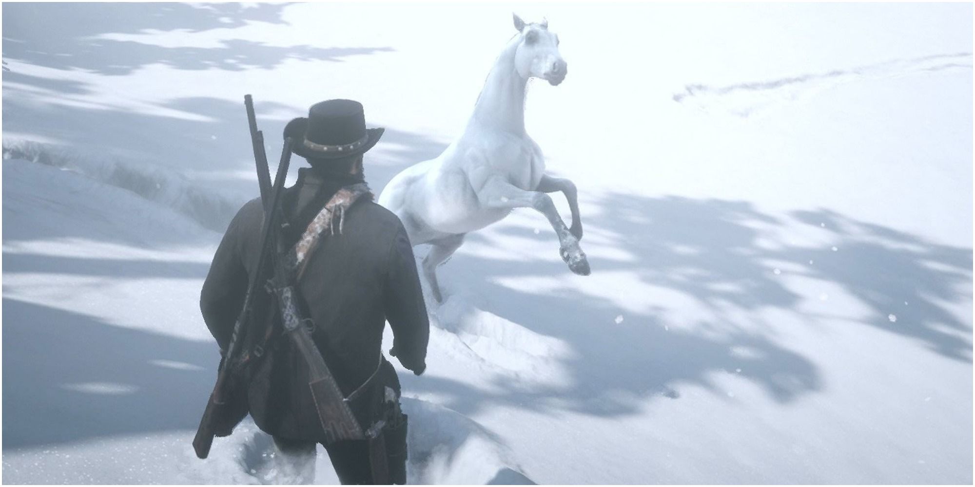 Red Dead Redemption 2 Calming The White Arabian Horse