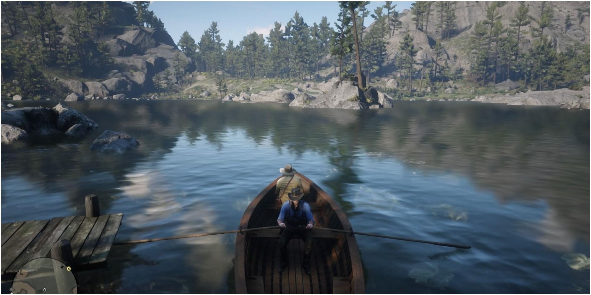 Red Dead Redemption 2 Going Fishing With Hamish on the lake