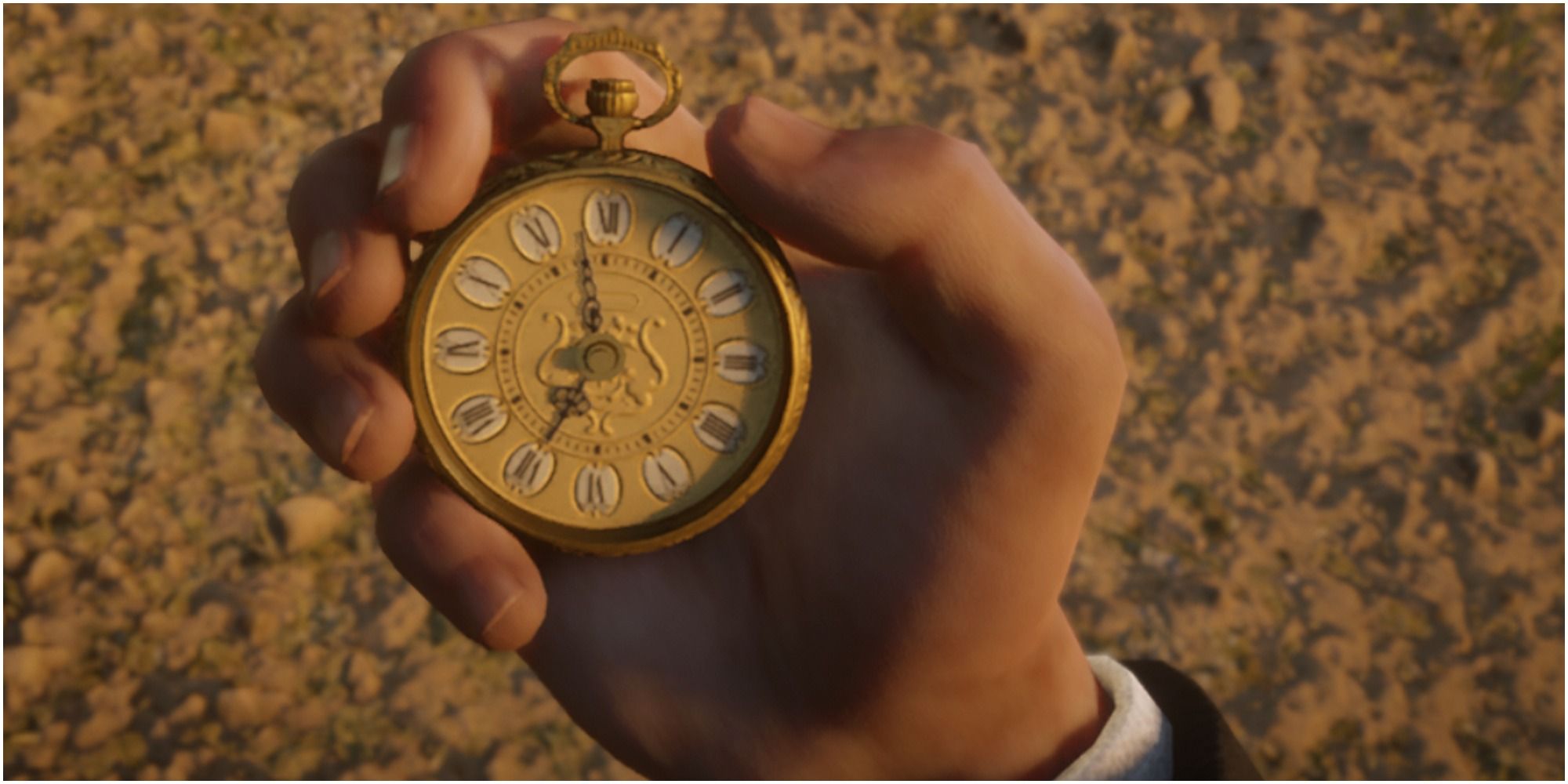 Red Dead Redemption 2 Using A Gold Pocket Watch To Tell The Time