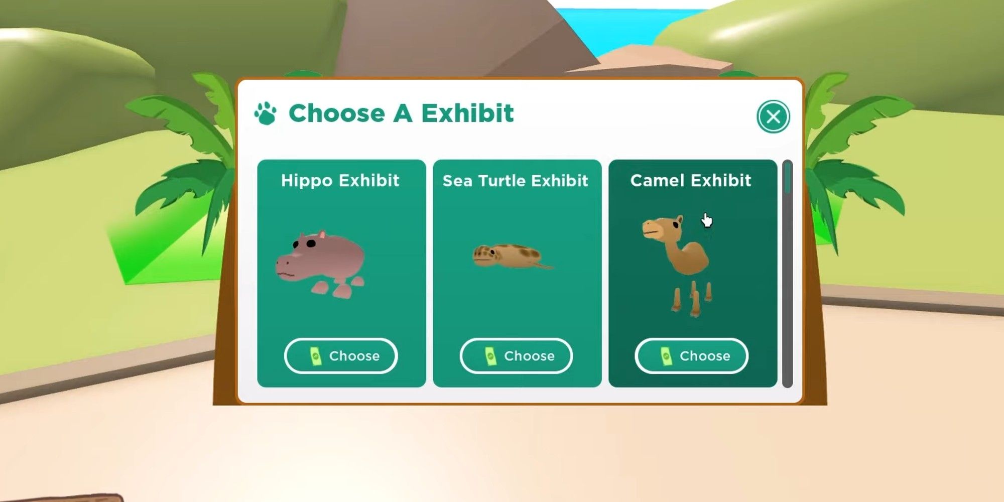 Roblox animal exhibits