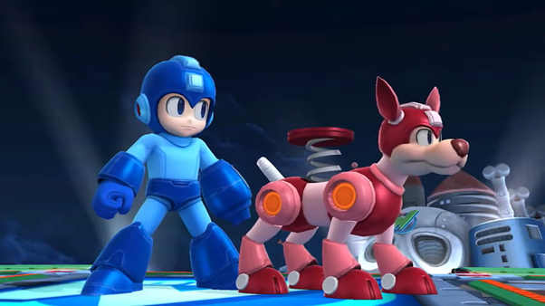 Rush with Mega Man in Super Smash Bros
