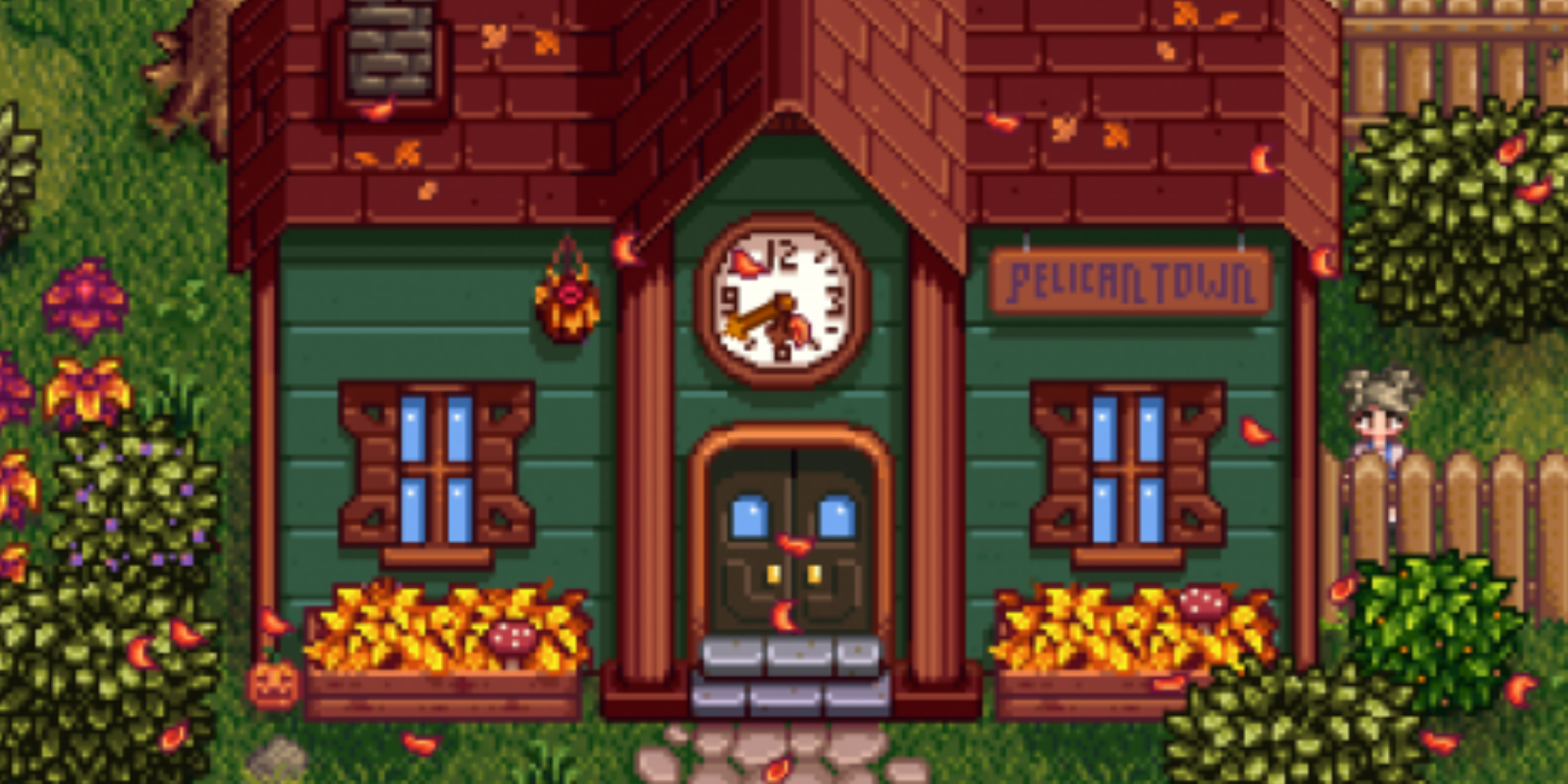 Stardew Valley - Completed Community Centre in fall