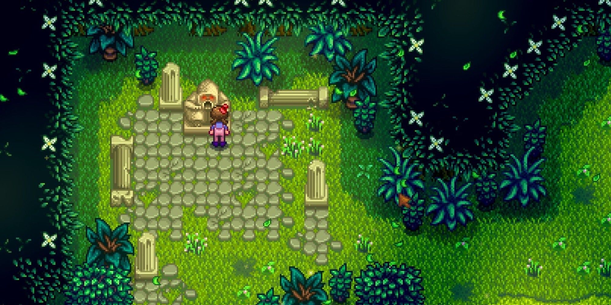 player in secret woods interacting with old master cannoli
