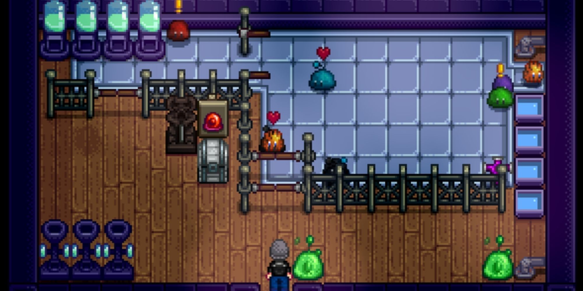 Stardew Valley, sample interior of a Slime Hutch