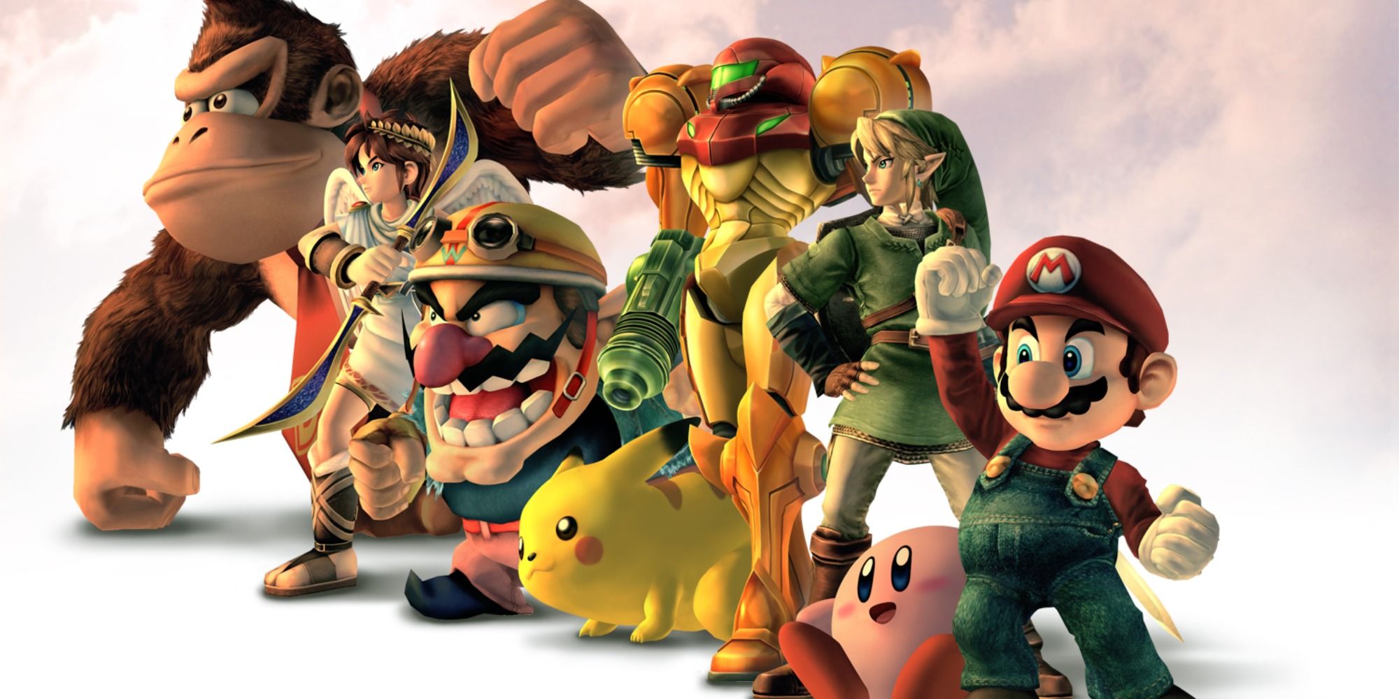 Key Art showing some of the characters is Super Smash Bros. Brawl