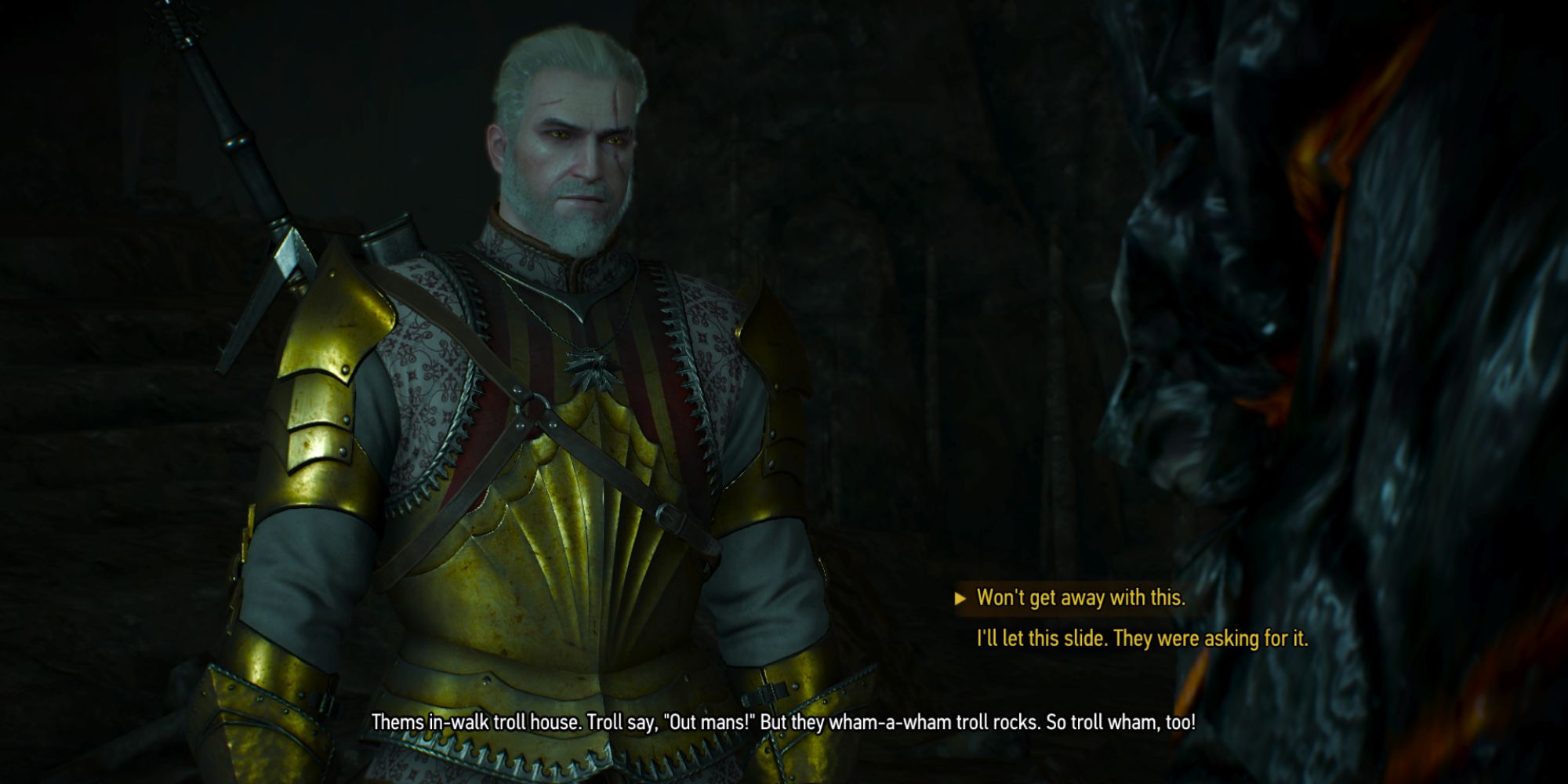 The Witcher 3 Screenshot Of Wham-a-Wham Choice