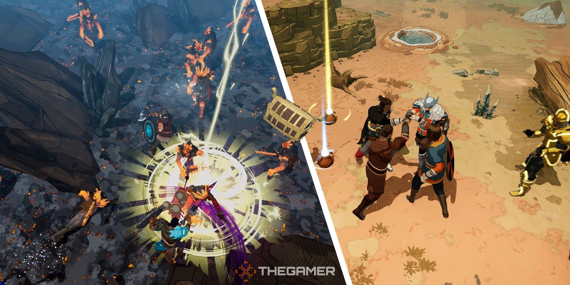 Tribes of Midgard on X: Build, craft, and fight creatures of