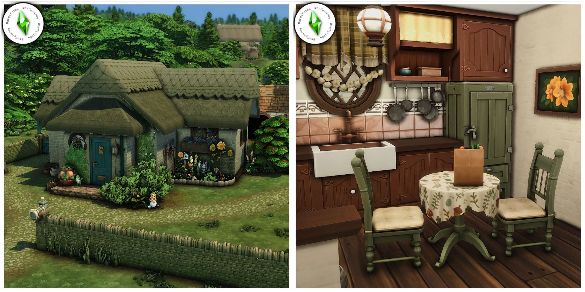 alien cottage cottagecore builds the sims