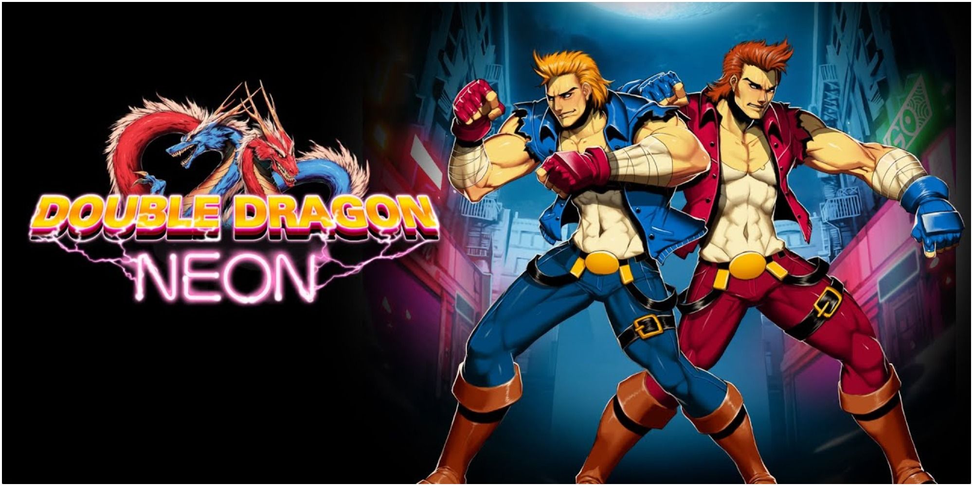 double dragon character art and logo