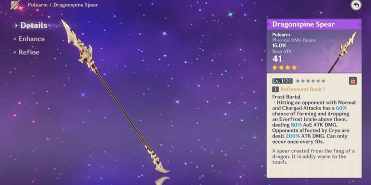 The Dragonspine Spear - Five Star