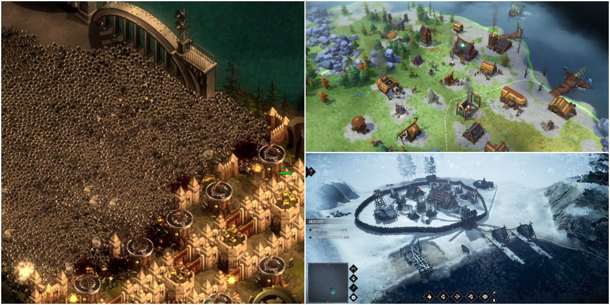Age Of Empires: They Are Billions, Northgard, Frozenheim