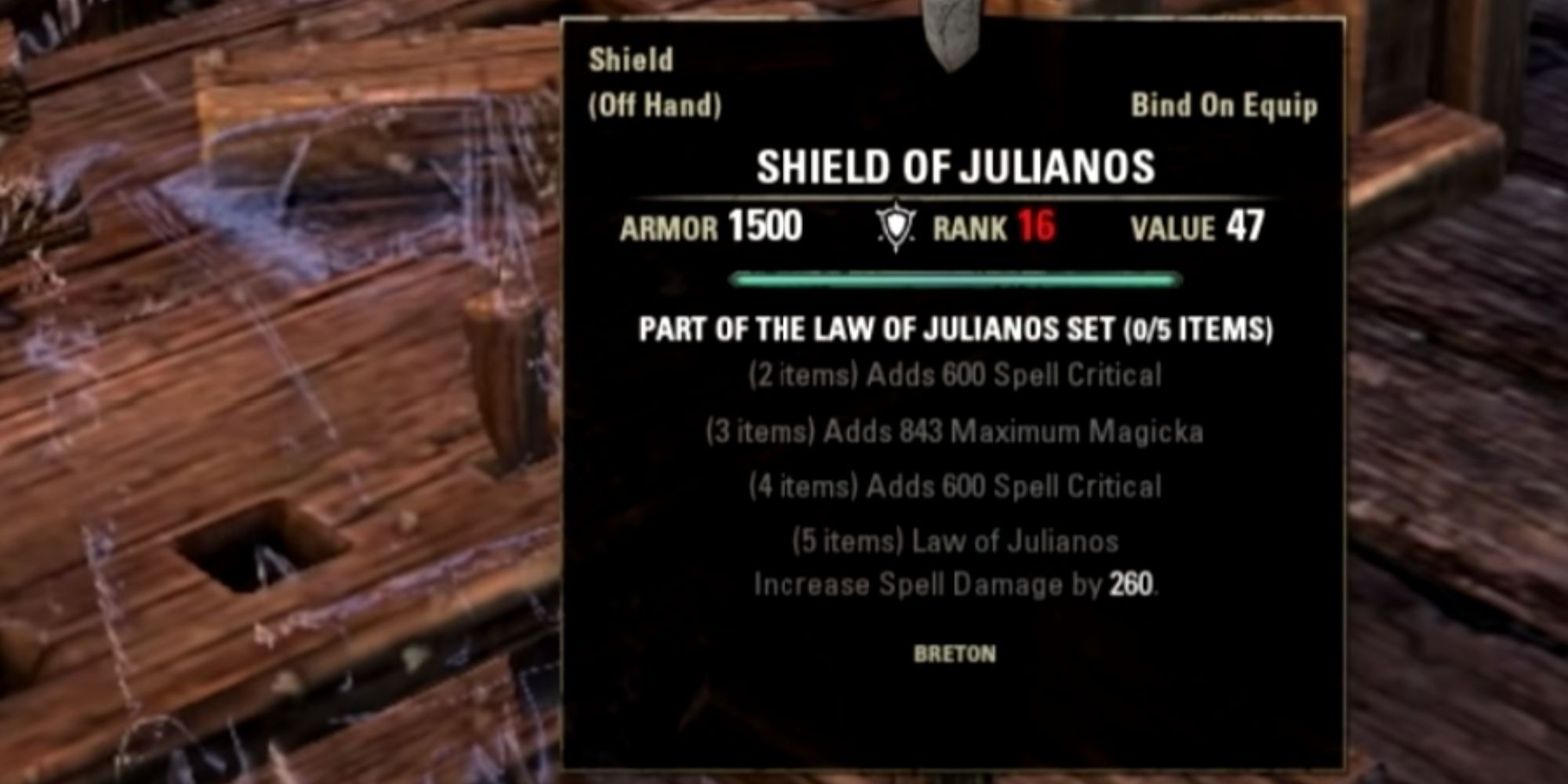ESO Law Of Julianos Set In Forge