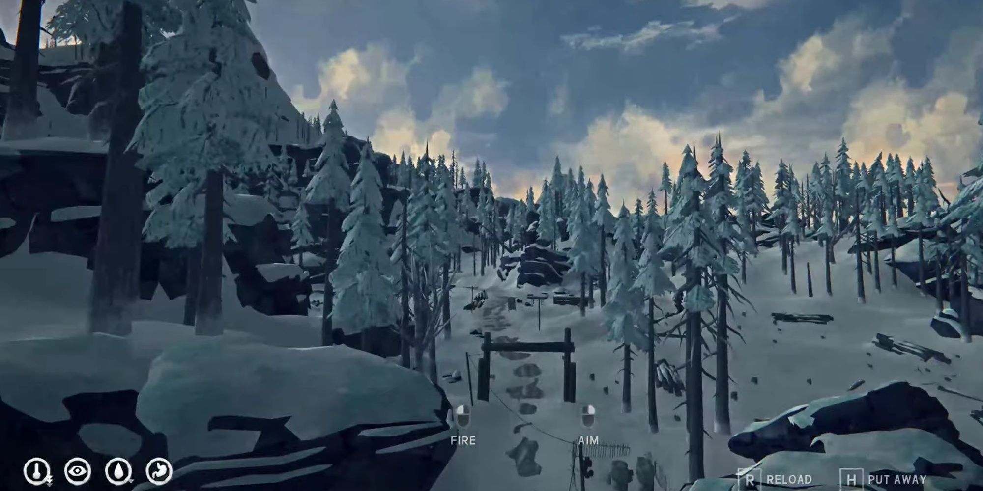 The Long Dark: Player Using Fly Mode Cheat To Float Above Map