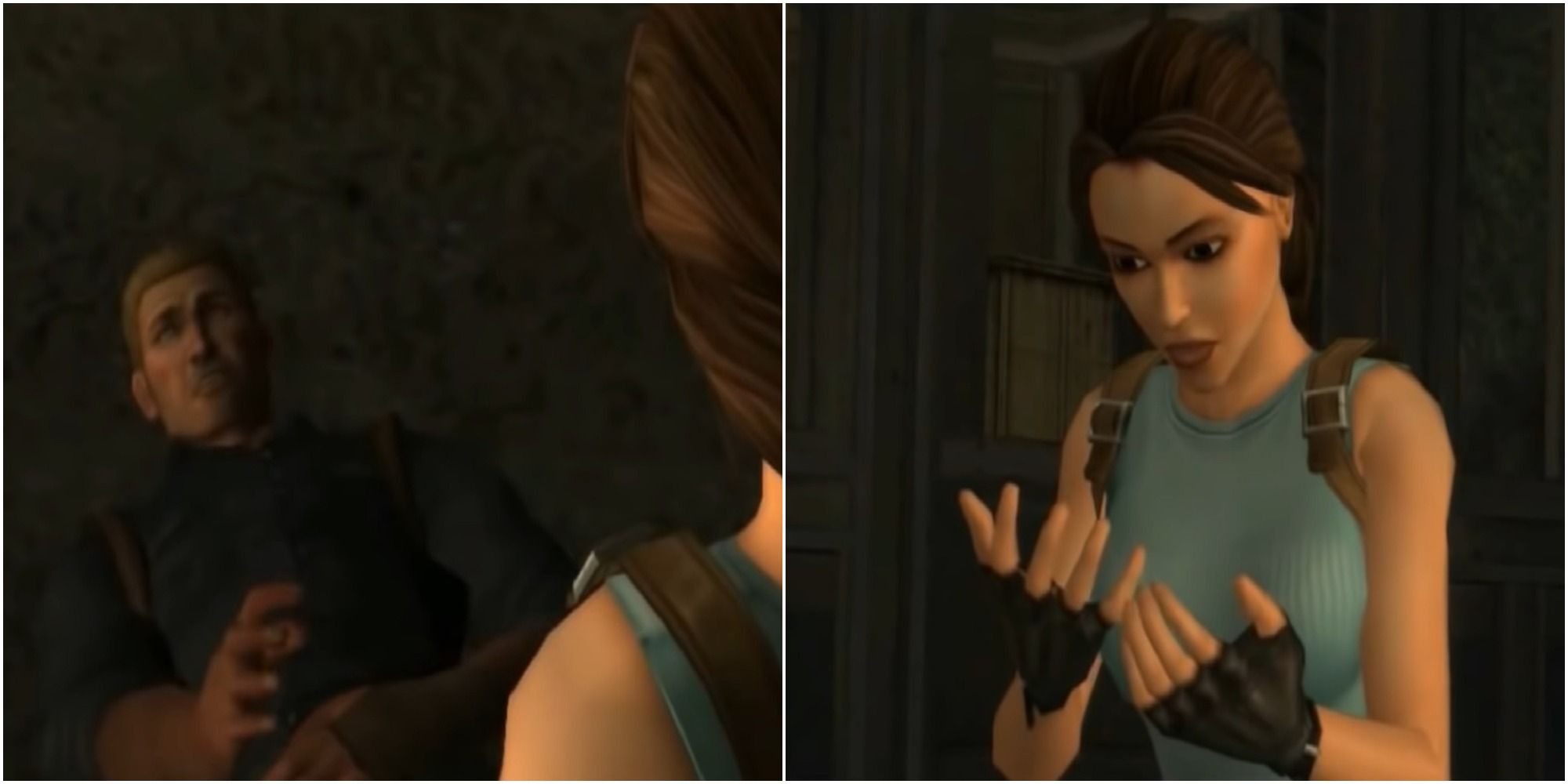 Lara Croft has blood on her hands in Tomb Raider Anniversary