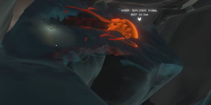 The corpse of an alien jellyfish from Outer Wilds