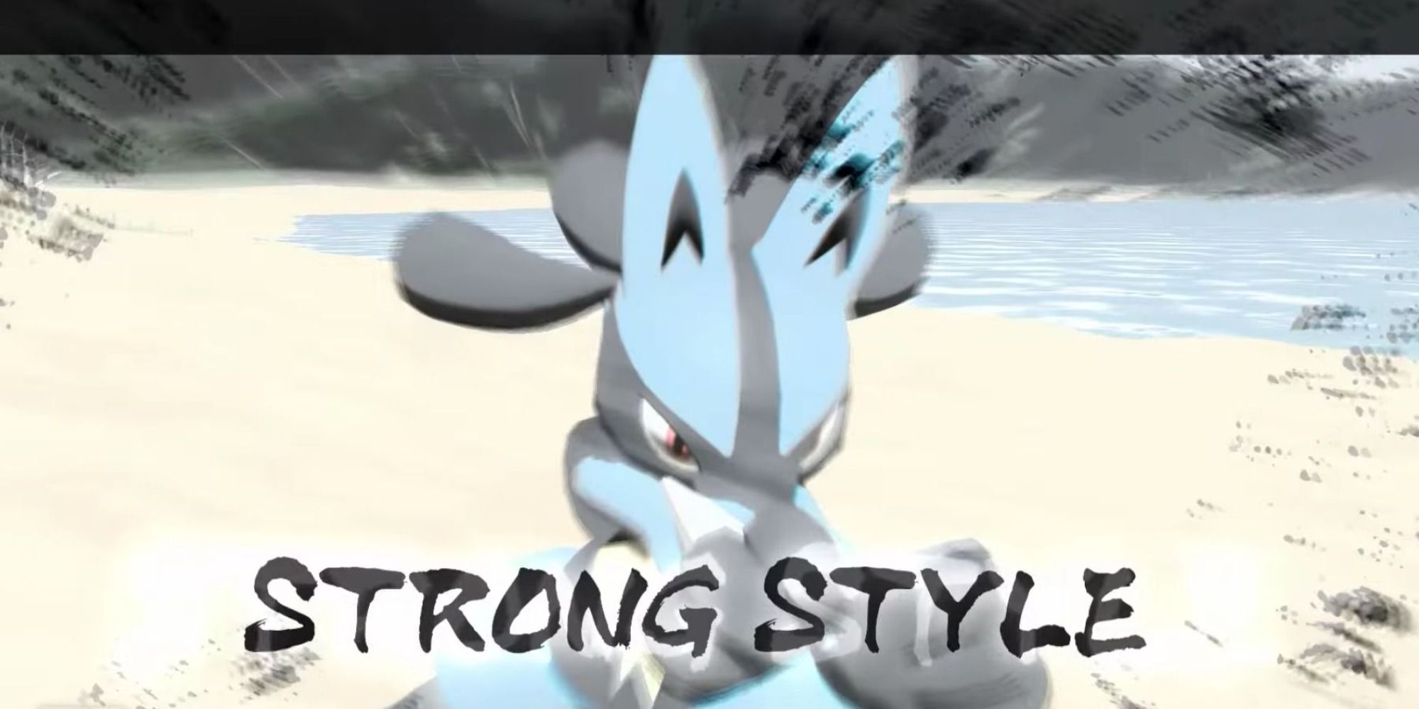 Lucario Using Strong Style