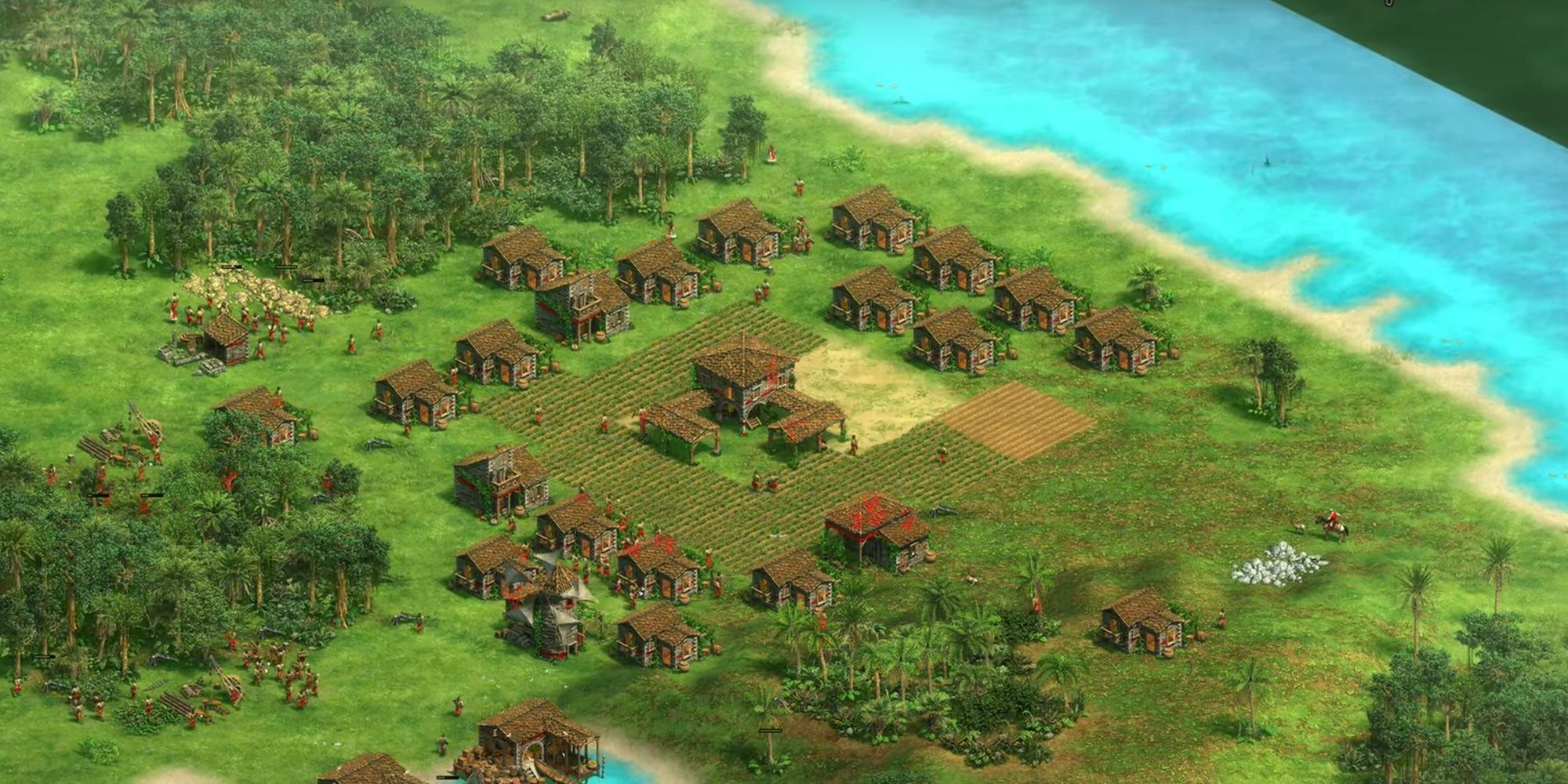 Age Of Empires: 2 - Enemy Town Located Through Map Reveal Cheat