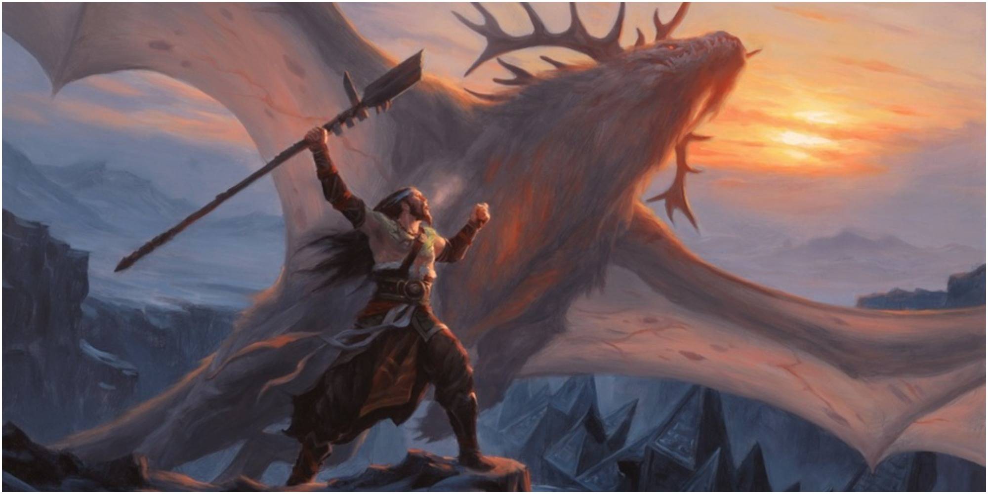 sarkhan's triumph mtg dragon art