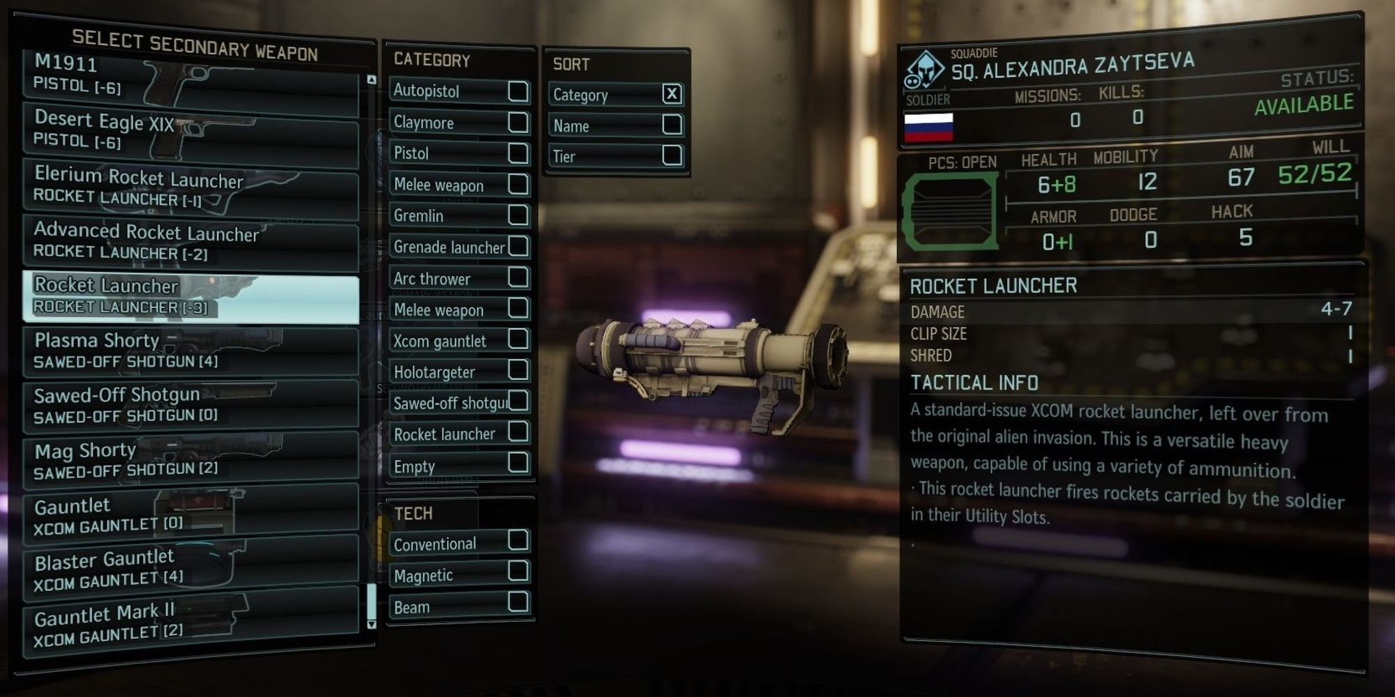 Xcom2: Tactical Armory UI And Weapon Examples