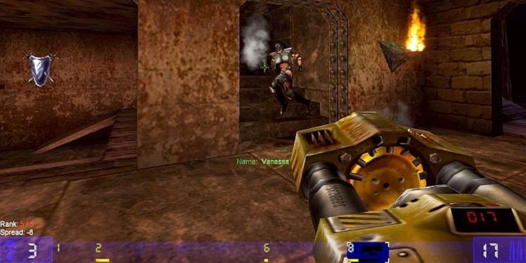 A screenshot showing gameplay in Unreal Tournament